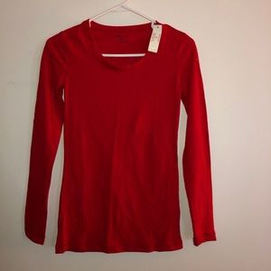 Red long sleeve shirt